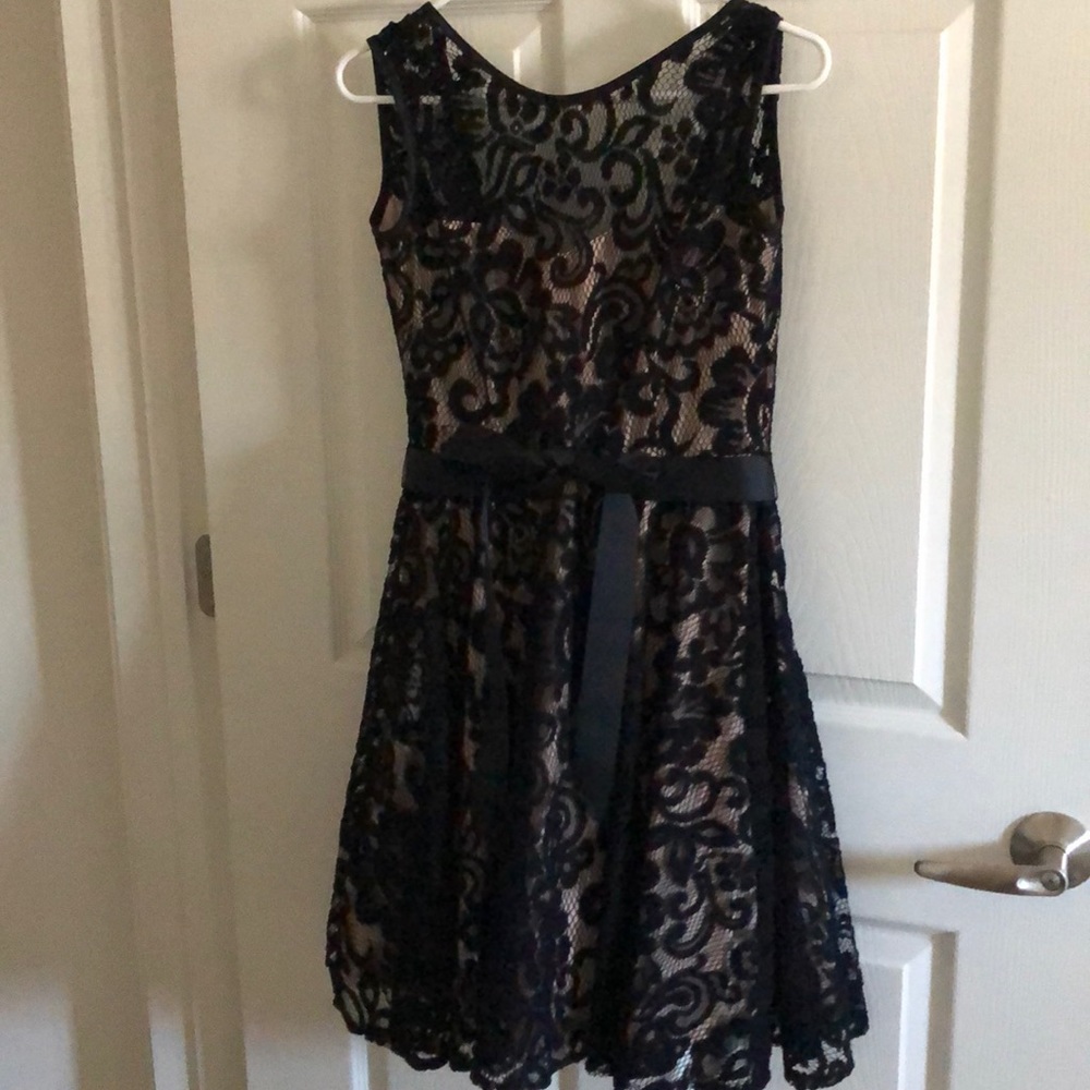 Fit and flare w/tulle dress